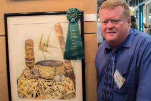 Winner of the Peer Award is Scott Parker with his piece called Tiki Time. Courtesy photo