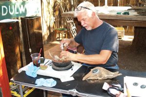 Crystal and wood sculptures by Dwight Roberts. Photo by Kathleen Larsen