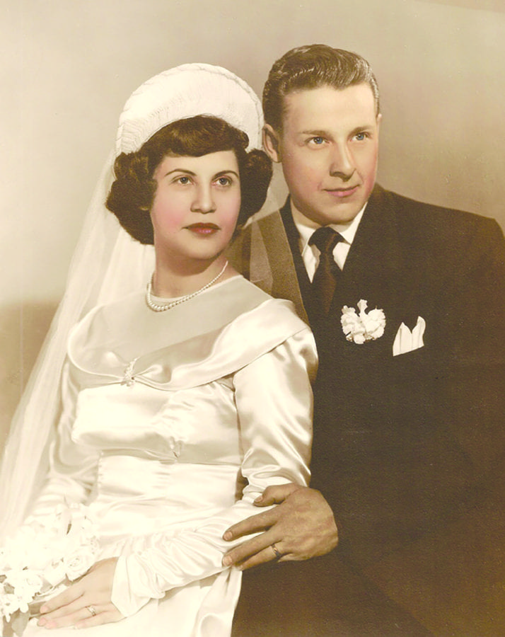 Lou and Estelle Brousseau’s wedding day. Courtesy photo.