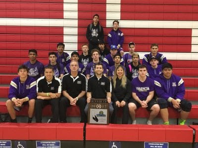 Valencia wrestling earns second at CIF-SS Team Championships