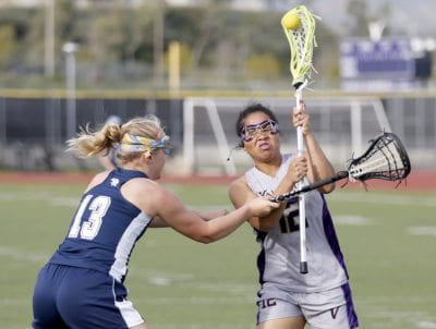 Valencia girls lacrosse looses footing against Crescenta Valley