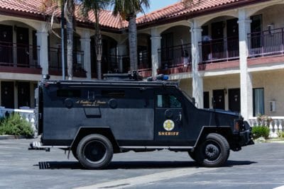 UPDATE: Heavily-armed LASD units shut down Parker Road for search warrant, arrest one