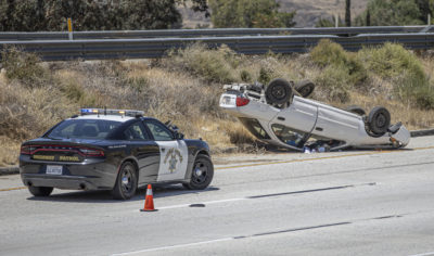 CHP investigating report of drive-by shooting on Highway 14; incident ends in rollover crash