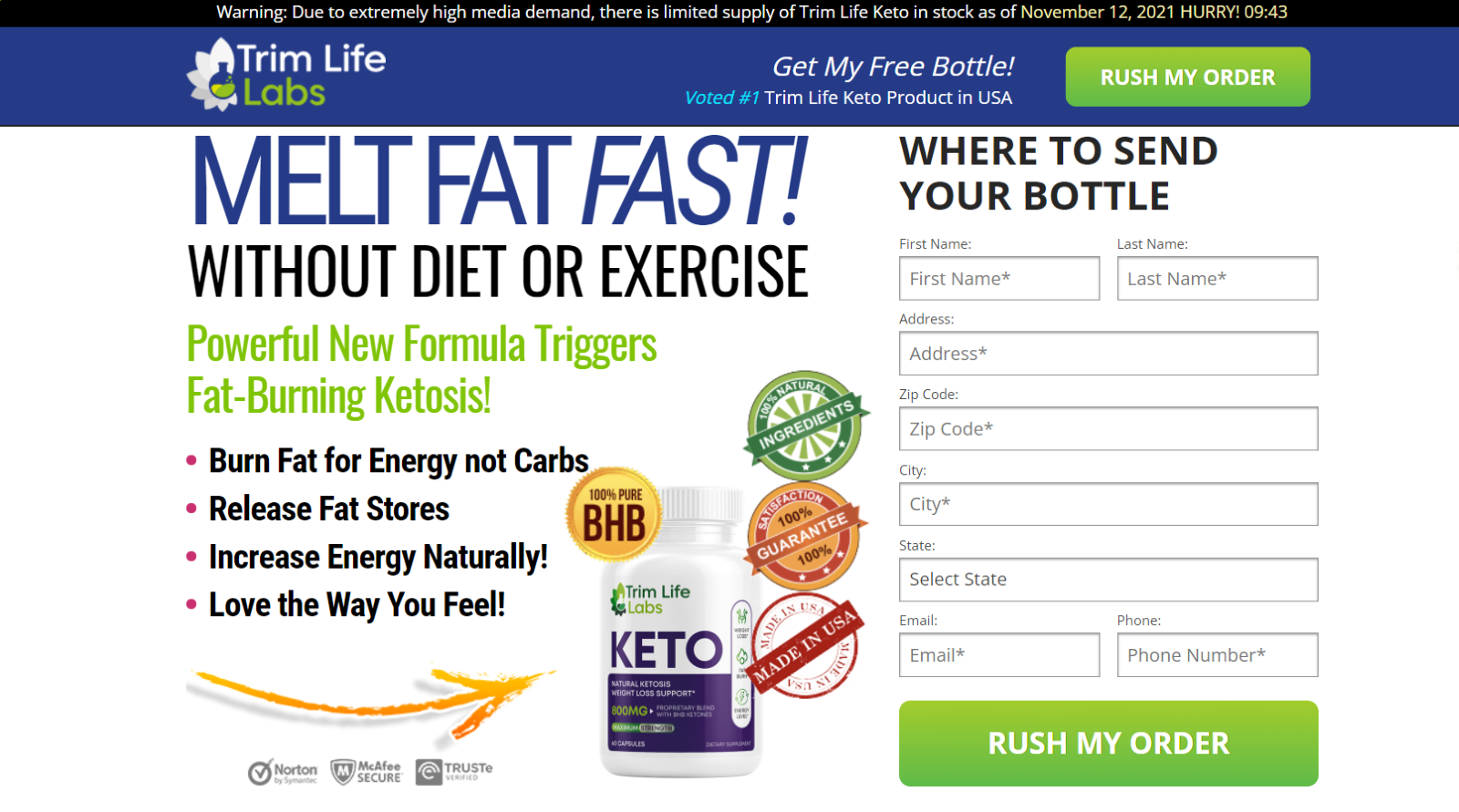 Trim Life Keto USA The Worth Trying Ketogenic Regimen For Best Results