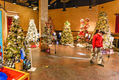 The prize-winning Christmas trees displayed at the Boys & Girls Club of Santa Clarita Valley’s Festival of Trees at the Westfield Town Center in Santa Clarita, Calif., on Sunday, Nov. 21, 2021.