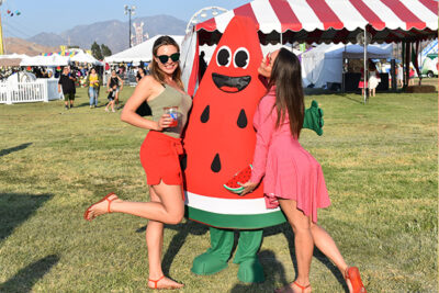 A watermelon costume contest is one of the fun events at the annual California Watermelon Festival.