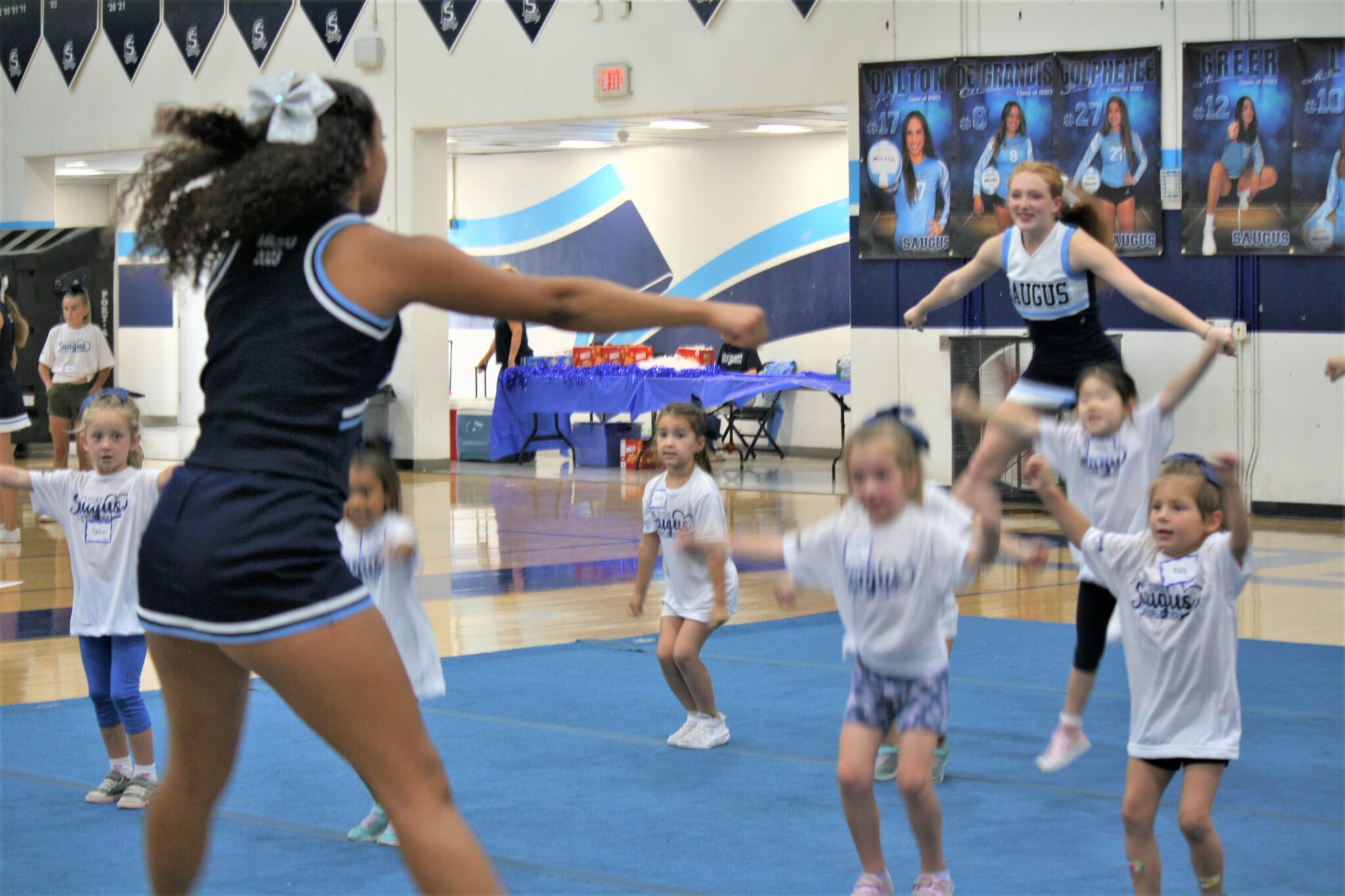 Saugus Cheer Team Holds Clinic For Kids