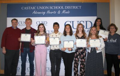Castaic Union School District recently presented the Jene Fielder Trust Scholarships for the 2022-2023 school year. Courtesy photo.