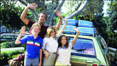 Chevy Chase, Beverly D’Angelo, Anthony Michael Hall and Dana Barron in “National Lampoon’s Vacation” (1983) PHOTO CREDIT IMDB