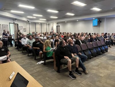 Santa Clarita residents packed Council Chambers on Tuesday for a discussion of Shadowbox Studios, a film and television studio being proposed for North Newhall/Placerita Canyon. Perry Smith/The Signal