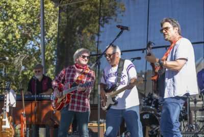 The Creedence Clearwater Revival Tribute —Travelin' Band were one of four bands that performed during Rocktoberfest at Castaic lake on Saturday. Habeba Mostafa/ The Signal