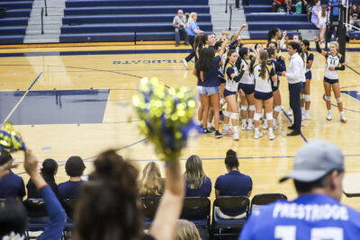 West Ranch celebrates their win against Burroughs on Thursday. Habeba Mostafa/ The Signal