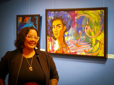 Sarah Louise Wilson’s art displayed at The MAIN in downtown Newhall. The showcase is on view through Oct 30. Katherine Quezada/ The Signal