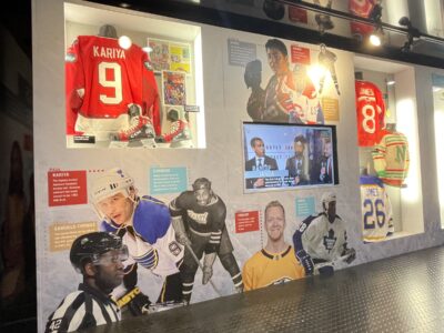 The National Hockey League’s “United by Hockey” Mobile Museum is scheduled to visit The Cube from 3 to 9 p.m. on Wednesday. Courtesy photo.