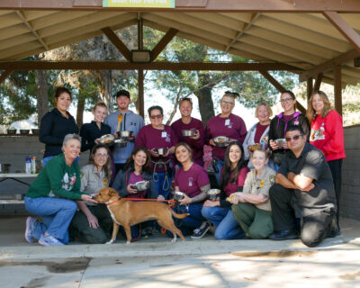 Staff and Volunteers from the Castaic Animal Care Center came together to give extra love and a treat to the dogs of the shlter on Christmas Eve morning. Katherine Quezada/ The Signal
