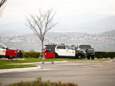 Santa Clarita Valley Sheriff's Station personnel responded to a report of a dead body in a vehicle near the Target in Canyon Country on Wednesday afternoon. Habeba Mostafa/The Signal.