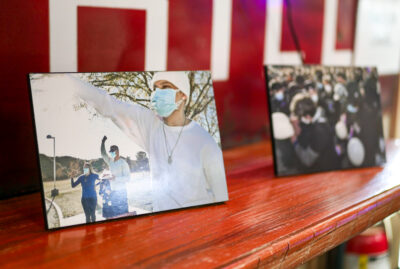 Photos of Pedro Roman were on display at the third annual PJR remembrance day on Sunday afternoon at the Vincent Hill Restaurant and Saloon. Katherine Quezada/ The Signal
