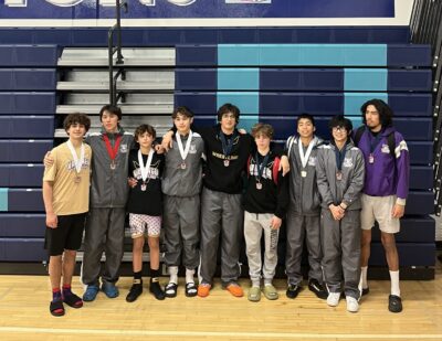 The Valencia High School wrestling team advanced nine out of the Costal Canyon League finals. Courtesy photo.