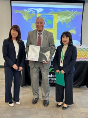 On Thursday, March 14, Mayor Pro Tem Bill Miranda, along with the Sister Cities executive board, welcomed high school students from Matsudo to Santa Clarita City Hall. The students were chaperoned by a city of Matsudo staff member, as well as a representative from the Matsudo City International Exchange Association. Courtesy photo.