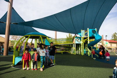 The West Creek Inclusive Play Area has earned recognition for its inclusive elements throughout the park. Photo courtesy of the city of Santa Clarita.