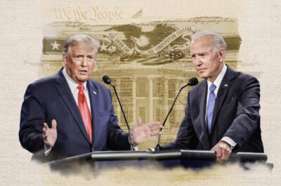 President Joe Biden and former President Donald Trump are scheduled to debate on CNN Thursday, June 27, at 6 p.m. Illustration by The Epoch Times, Getty Images, Shutterstock