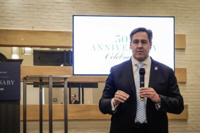 Paul Dans, director of Project 2025, at the Heritage Foundation's leadership summit in National Harbor, Maryland, on April 20, 2023. Photo by Terri Wu. 