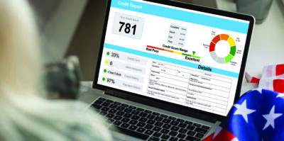 There are many different types of credit scores, but the FICO score is the one used by most lenders. Scores range from 300 to 850 points. ©ADOBE STOCK