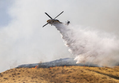 The Poppy Fire in Agua Dulce burned more than 100 acres last month. Habeba Mostafa/ The Signal