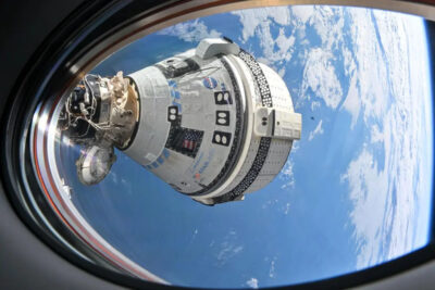 Boeing’s Starliner spacecraft that launched NASA astronauts Butch Wilmore and Suni Williams to the International Space Station is pictured docked to the Harmony module’s forward port. Photo courtesy of NASA.