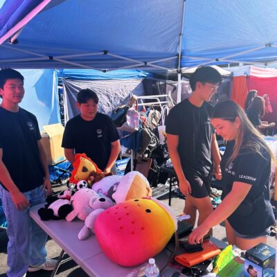 Loving Hearts youth members participated in a swap meet fundraiser on Aug. 31 to raise money for William S. Hart Union High School District students who are homeless, fostered, or low-income. Courtesy of Minah Kim.