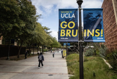 UCLA campus in Los Angeles on April 25, 2024. Photo by John Fredricks.