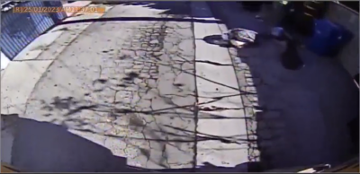 A screenshot from the footage of the truck that struck and killed David Isaac Soto-Toral on Jan. 25, 2023. Courtesy