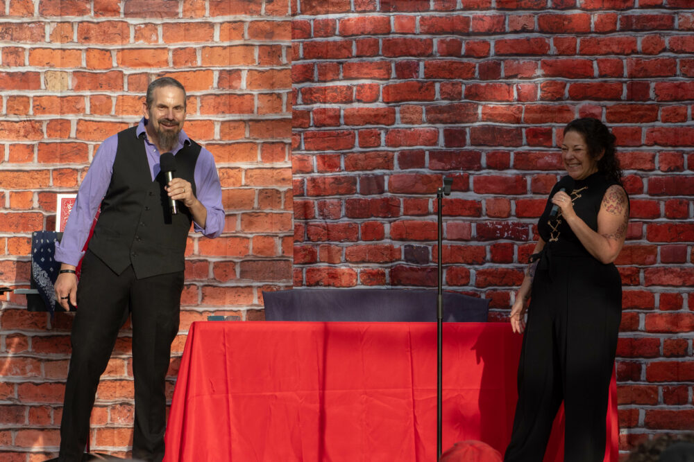 David and Robyn Rabotnick host the 5th annual Conjuring for a Cure magic show benefiting the Michael J. Fox Foundation for Parkinson's Research at Chabad SCV on Sunday night. Maya Morales/The Signal