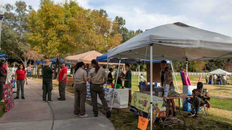Santa Clarita Scouting America hosts its Bill Hart's Scout Expo at Bridgeport Park on Sunday afternoon to invite newcomers to join their organization. Maya Morales/The Signal