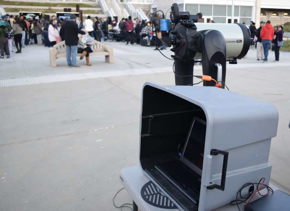 Rod Gerard's Celestron NexStar Evolution 9.25 Telescope at the Star Party event on College of the Canyons' Canyon Country campus, April 25, 2025. Kamryn Martell/The Signal