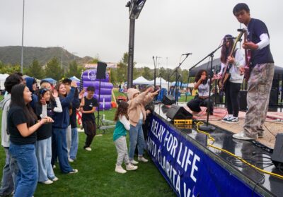 The School of Rock performs during the American Cancer Society Relay for Life of Santa Clarita Valley presented by UCLA Health on Saturday May 3, 2025 at Central Park in Saugus, Calif. Katherine Quezada/The Signal