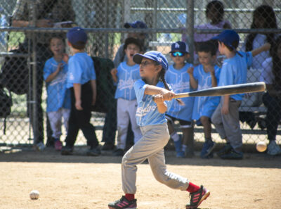 "Mini Dodgers," from the ages of 4 to 6, participated in the Los Angeles Dodgers Neighborhood Camps at the William S Hart Pony Baseball & Softball on Wednesday, July 16, 2025. Habeba Mostafa/ The Signal