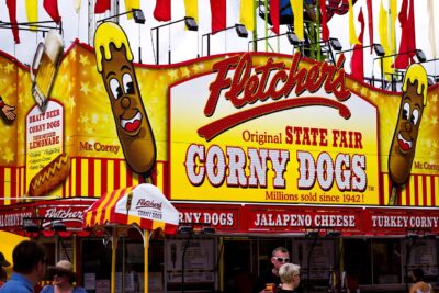 Nothing says fair food like a hot and crunchy corn dog. Photo Pixabay.