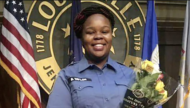 Breonna Taylor in Louisville, Ky., in a file photo. Courtesy of Taylor Family attorney Sam Aguiar via AP