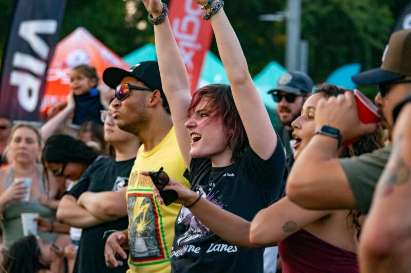 Music fans jam out during Far Out Boy’s performance, a tribute to Fall Out Boy band, during the city of Santa Clarita's Concerts in the Park on July 19, 2025 at Central Park. Katherine Quezada/The Signal