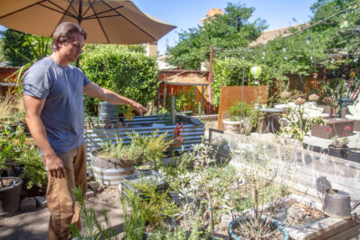 Steve Fulton, owner of the Santa Clarita Native Plant Nursery, shows off approximately 200 plants he cares for on his property in Valencia. PHOTO BY Katherine Quezada / The Signal