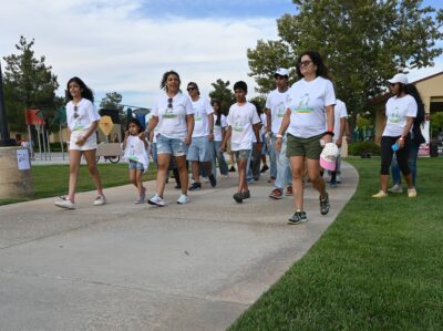 Participants walk for child rights during the Los Angeles chapter of Child Rights and You awareness walk at West Creek Park in Valencia, July 26, 2025. Michael Picarella/The Signal