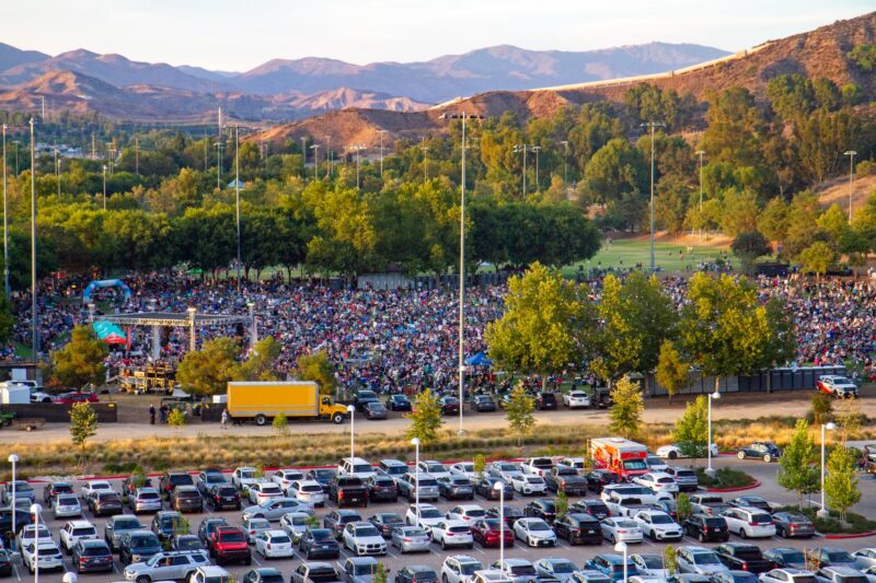 The crowd of concert goers for Twisted Gypsy, a Fleetwood Mac tribute band, during Concerts in the Park hosted by the city of Santa Clarita on July 26, 2025 at Central Park in Saugus, Calif. Katherine Quezada/The Signal
