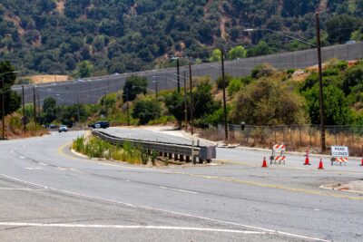 The California Highway Patrol responds to a fatal two vehicle traffic collision on The Old Road near Weldon Canyon on Aug. 2, 2025. Katherine Quezada/The Signal