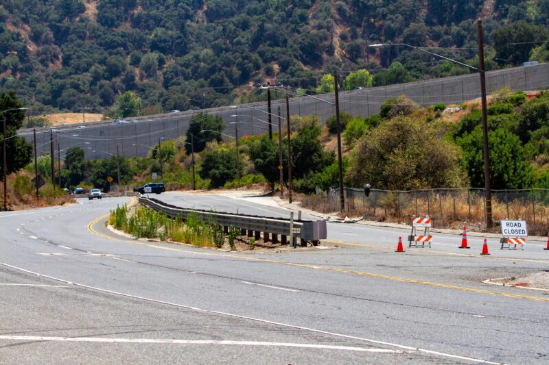 The California Highway Patrol responds to a fatal two vehicle traffic collision on The Old Road near Weldon Canyon on Aug. 2, 2025. Katherine Quezada/The Signal