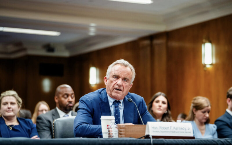Health Secretary Robert F. Kennedy Jr. testifies before a Senate Appropriations subcommittee on Capitol Hill in Washington on May 20, 2025. Photo by Madalina Vasiliu.