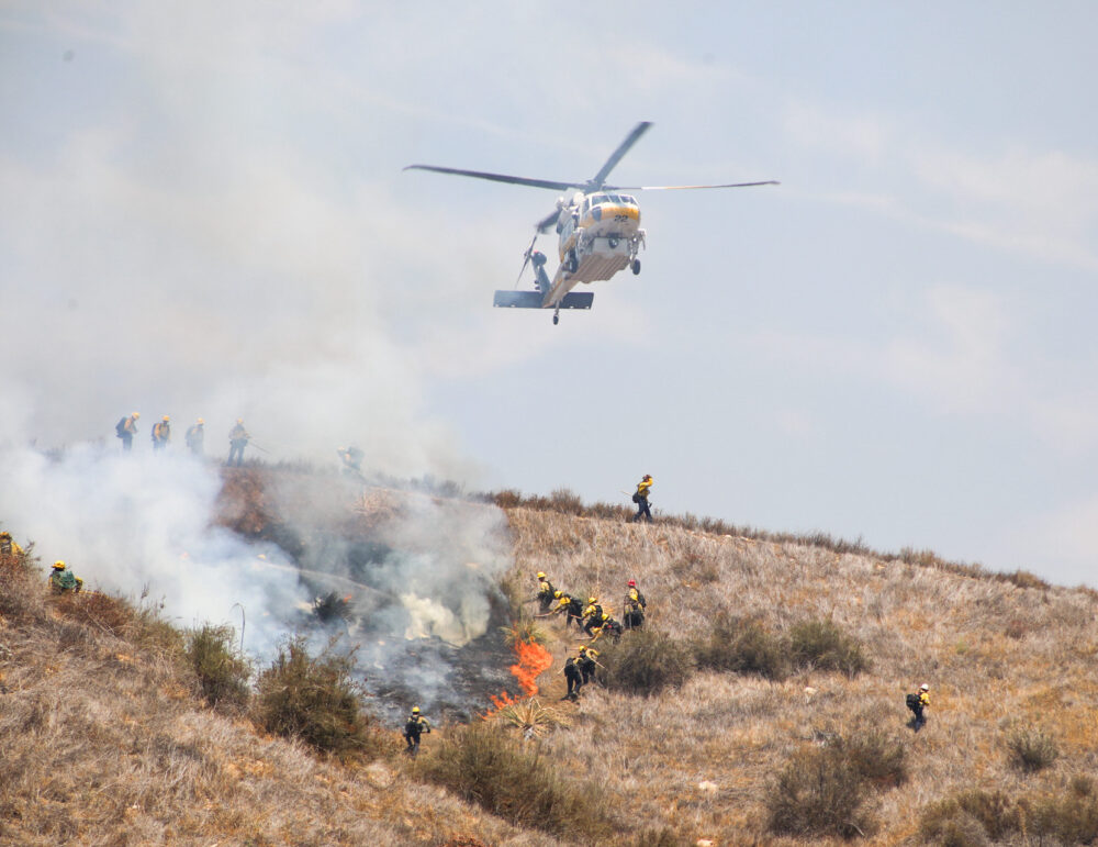 Read more about the article Firefighters halt Valencia brush fire     