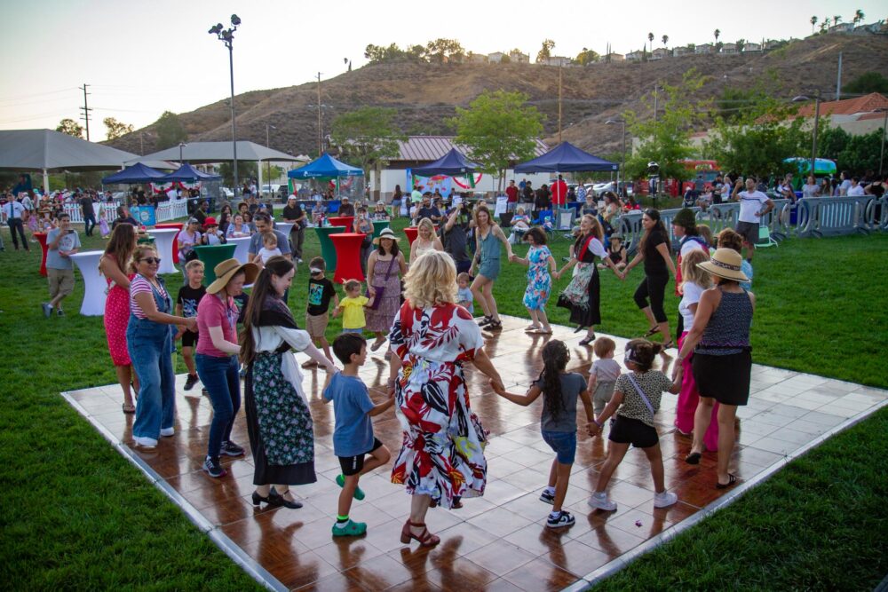People of all ages dance during the Celebrate culture series on Aug. 8, 2025, an event hosted by the city of Santa Clarita at the Canyon Country Community Center in Canyon Country, Calif. Katherine Quezada/The Signal