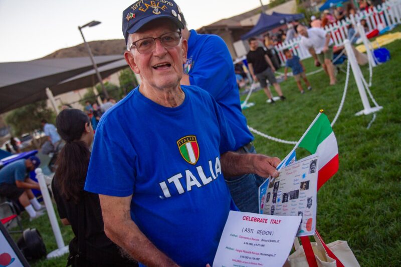 Richard Ravizza shows off his family tree and embraces his history and culture at the Celebrate culture series: Italy on Aug. 28, 2025 at the Canyon Country Community Center in Canyon Country, Calif. Katherine Quezada/The Signal