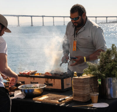 Enjoy the outdoor ambiance next to San Diego Bay at the San Diego Food + Wine Festival. Photo San Diego Food + Wine Festival.